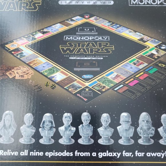 Star Wars Monopoly Game – The Complete Saga Edition - DAMAGED BOXES!! - Picture 4 of 5